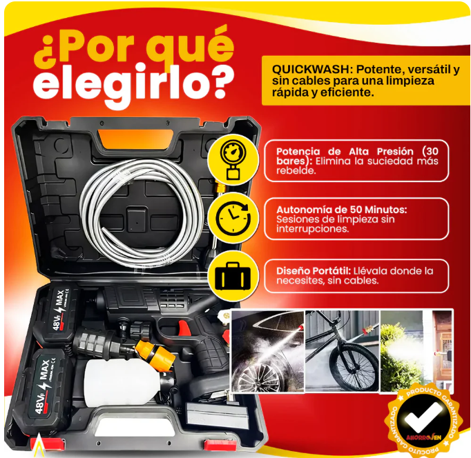 Hidrolavadora multifuncional 🔫